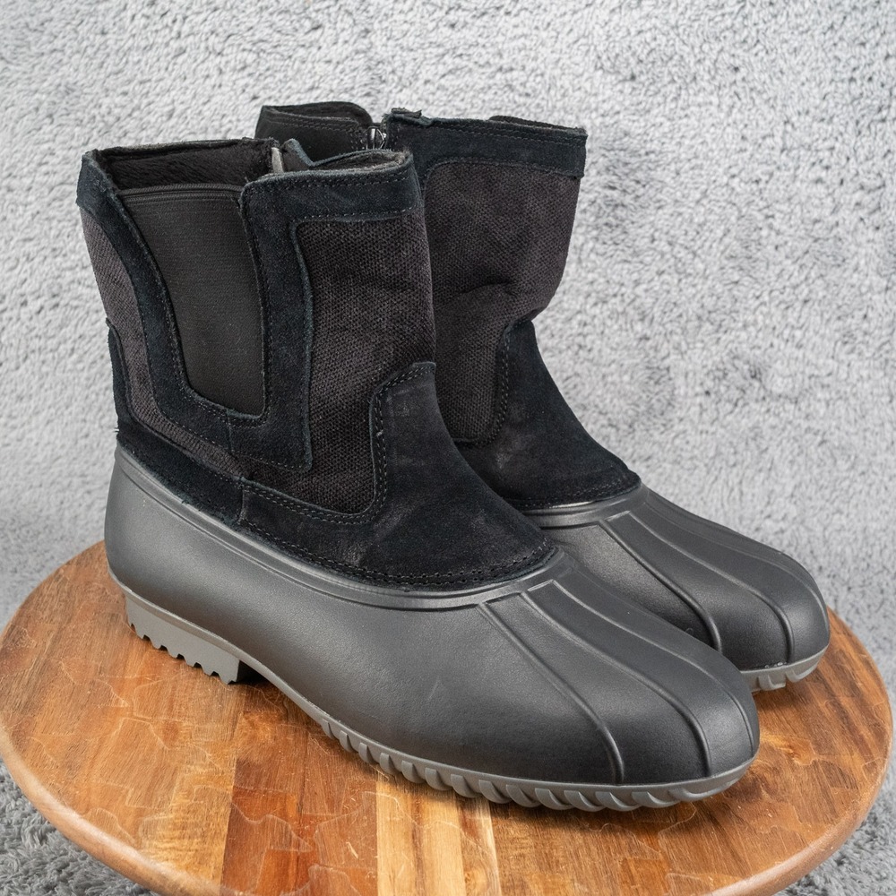 Propet Womens Insley Rain Boot Black Size 12 W NWT